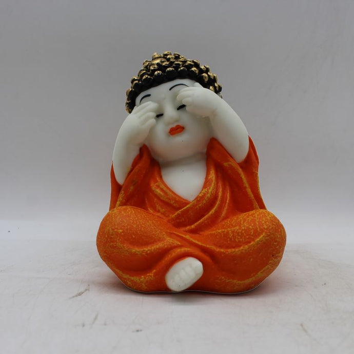 Buddha Sitting Medium,showpiece Decorative Statue Figurine God GiftWhite