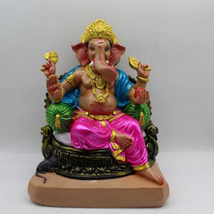 Ganesh Ganesha Ganpati Ganapati Hindu God Hindu God Ganesh fiber idolMulti Color