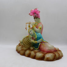 Load image into Gallery viewer, Indian Fiber Lord Radha Krishna Statue for Home &amp; office decor, temple, diwali Pooja
