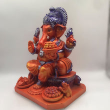 Load image into Gallery viewer, Ganesh Ganesha Ganpati Ganapati Hindu God Ganesh fiber idol