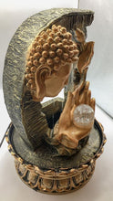 Load image into Gallery viewer, Buddha Water Fountain Golden Buddha with LED Light Indoor Water Fountain