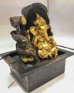 Ganesh Water Fountain Ganesha Zen Meditation Indoor Waterfall