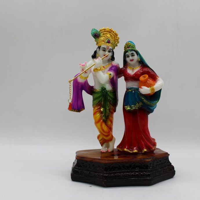 Indian Fiber Lord Radha Krishna Statue for Home & office decor, temple, diwali Pooja