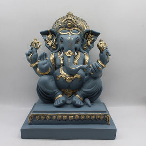 Ganesh Ganesha Ganpati Ganapati Hindu God Hindu God Ganesh fiber idolGrey