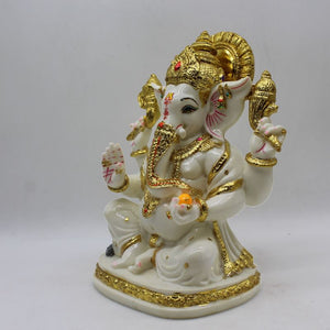 Indian Lord Ganesha Statue for Home & office decor, temple, diwali Pooja,Sitting statue of lord Ganesha