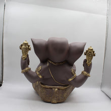 Load image into Gallery viewer, Ganesh Ganesha Ganpati Ganapati Hindu God Hindu God Ganesh fiber idolRust color