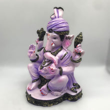 Load image into Gallery viewer, Ganesh Ganesha Ganpati Ganapati Hindu God Ganesh fiber idol Light Purple