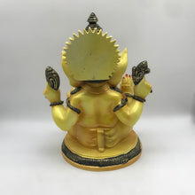 Load image into Gallery viewer, Ganesh Ganesha Ganpati Ganapati Hindu God Hindu God Ganesh fiber idol,FancyYellow