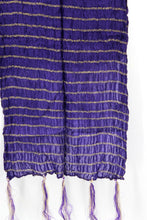 Load image into Gallery viewer, Men&#39;s Silk Crush Dupatta - Stole Chunni For Sherwani - Non Stretch size 26 x 250 cm - Stretched size 44 x 250 cm