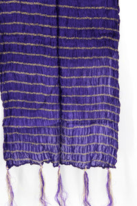Men's Silk Crush Dupatta - Stole Chunni For Sherwani - Non Stretch size 26 x 250 cm - Stretched size 44 x 250 cm