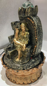 Saibaba Water Fountain Pacific Giftware Sacred Hindu Goddes Saibaba