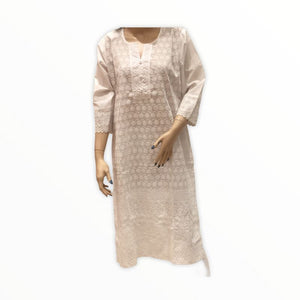 Women's Cotton Embroidered Kurta Kurti