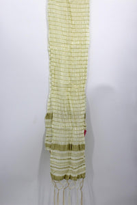 Men's Silk Crush Dupatta - Stole Chunni For Sherwani - Non Stretch size 26 x 250 cm - Stretched size 44 x 250 cm