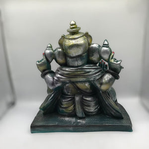 Ganesh Ganesha Ganpati Ganapati Hindu God Hindu God Ganesh fiber idol Multi Color