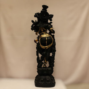 Lord Krishna,Kanha,Bal gopal Statue,Home,Temple,Office decore Black