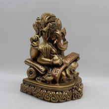Load image into Gallery viewer, Ganesh Ganesha Ganpati Ganapati Hindu God Hindu God Ganesh fiber idolGold